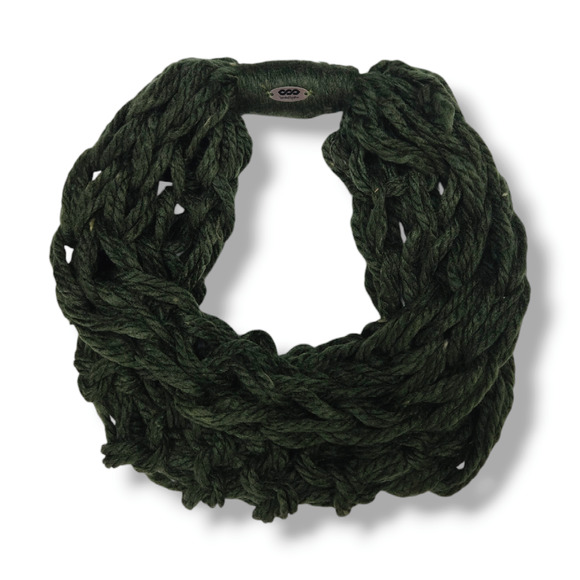 NWT Banded2gether Open Knit Infinity Neck Warmer Scarf One Size Forest Green - Picture 1 of 7